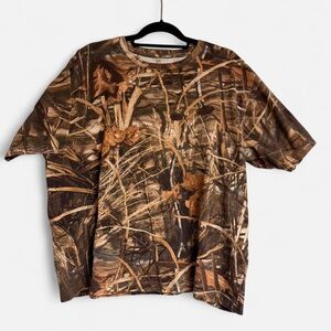 Men's Short Sleeve Camouflage Tee - Brown Camo